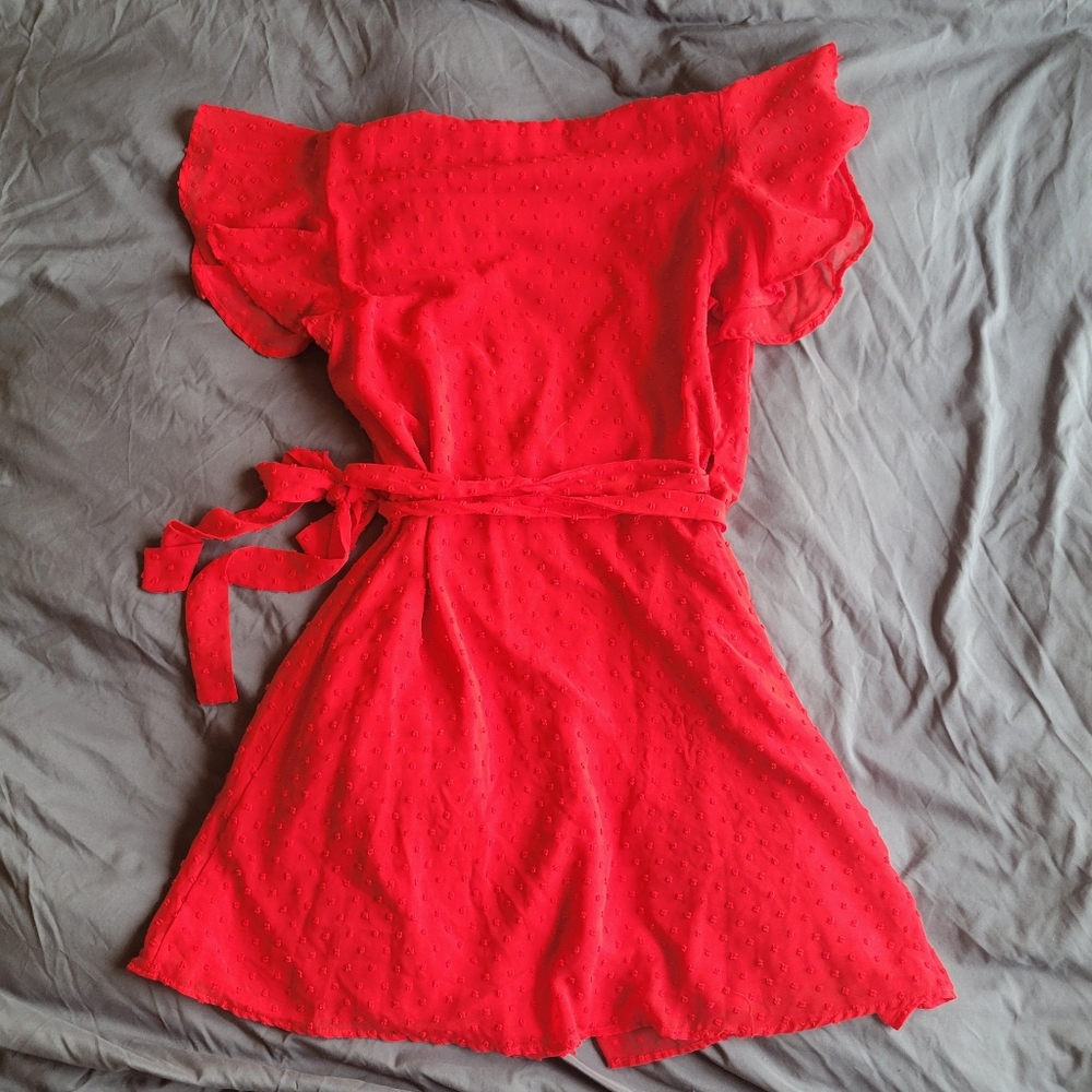 Lulu's Red Mini Dress - Picture 9 of 11